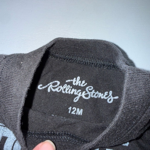 The Rolling Stones Black and Red Kids Tee - Picture 2 of 2